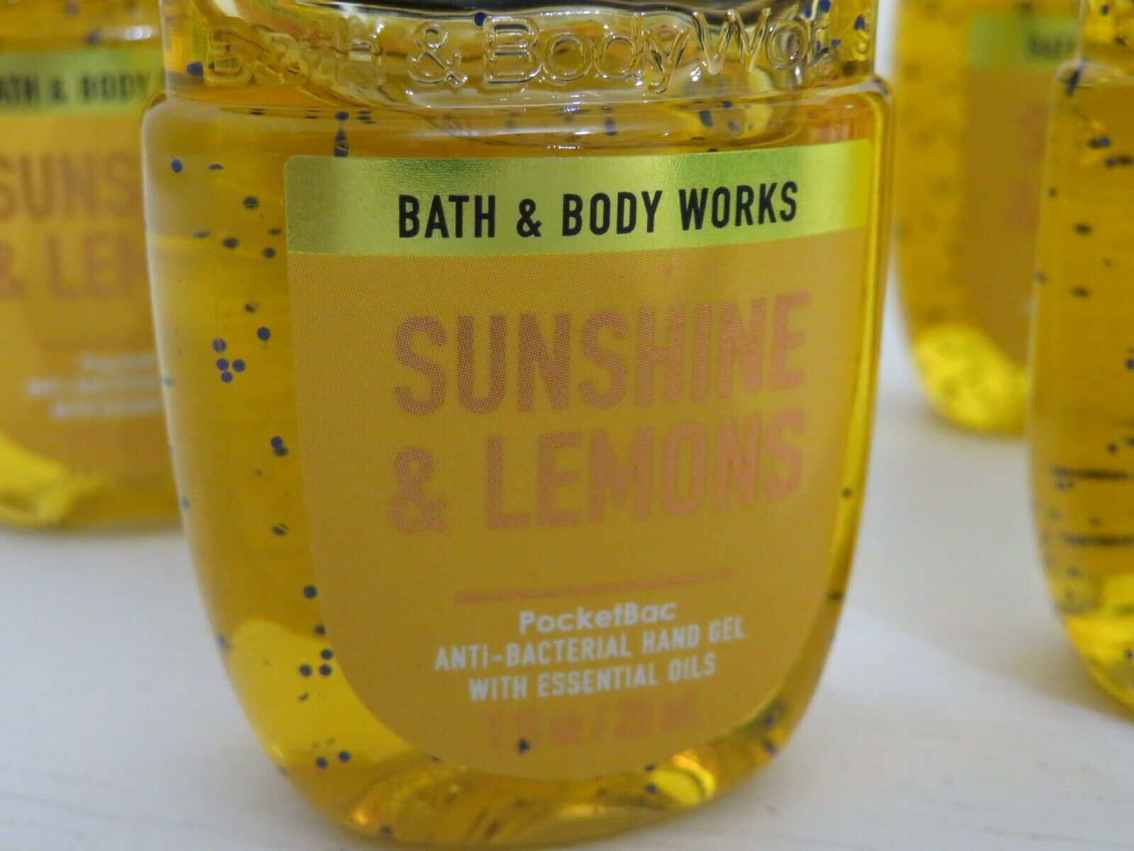 BATH & BODY WORKS POCKETBAC HAND SANITIZER  X 5 NEW SUNSHINE & LEMONS - Fresh Stock Dated February 2026