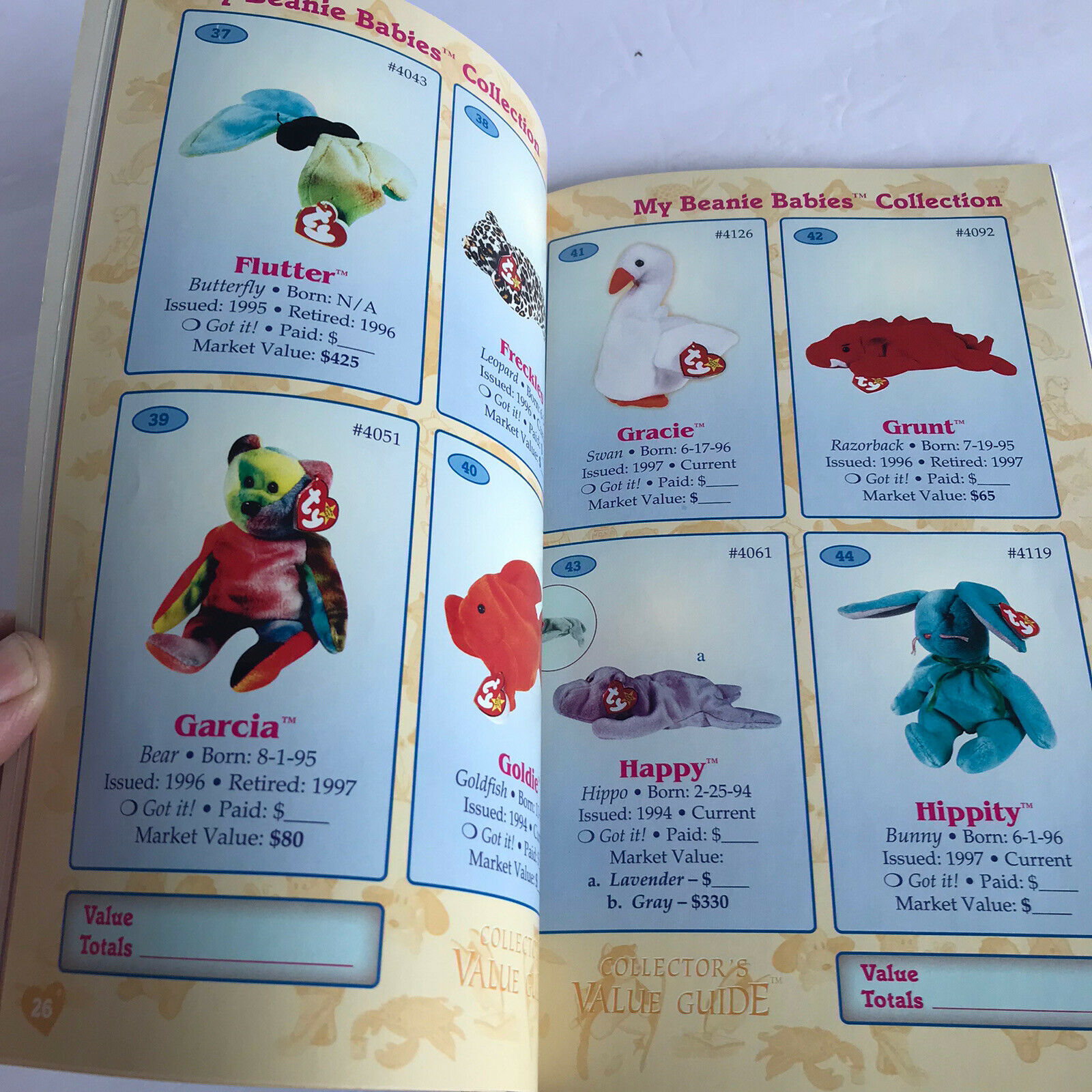 TY Beanie Babies 1998 winter ed collector guide - Fresh Stock Dated December 2025