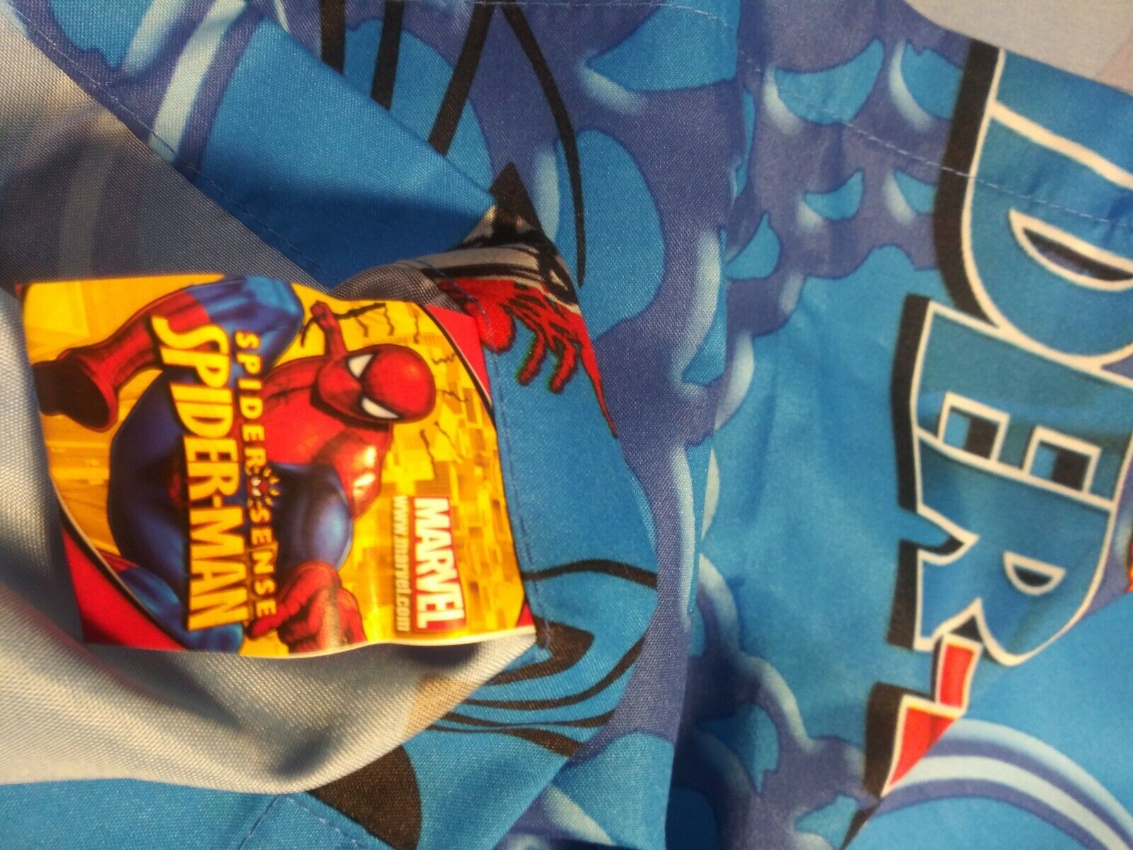 Marvel Spider Sense Spider-Man Curtains Home Decor Boys 42in wide 63in Long - Fresh Stock Dated February 2026