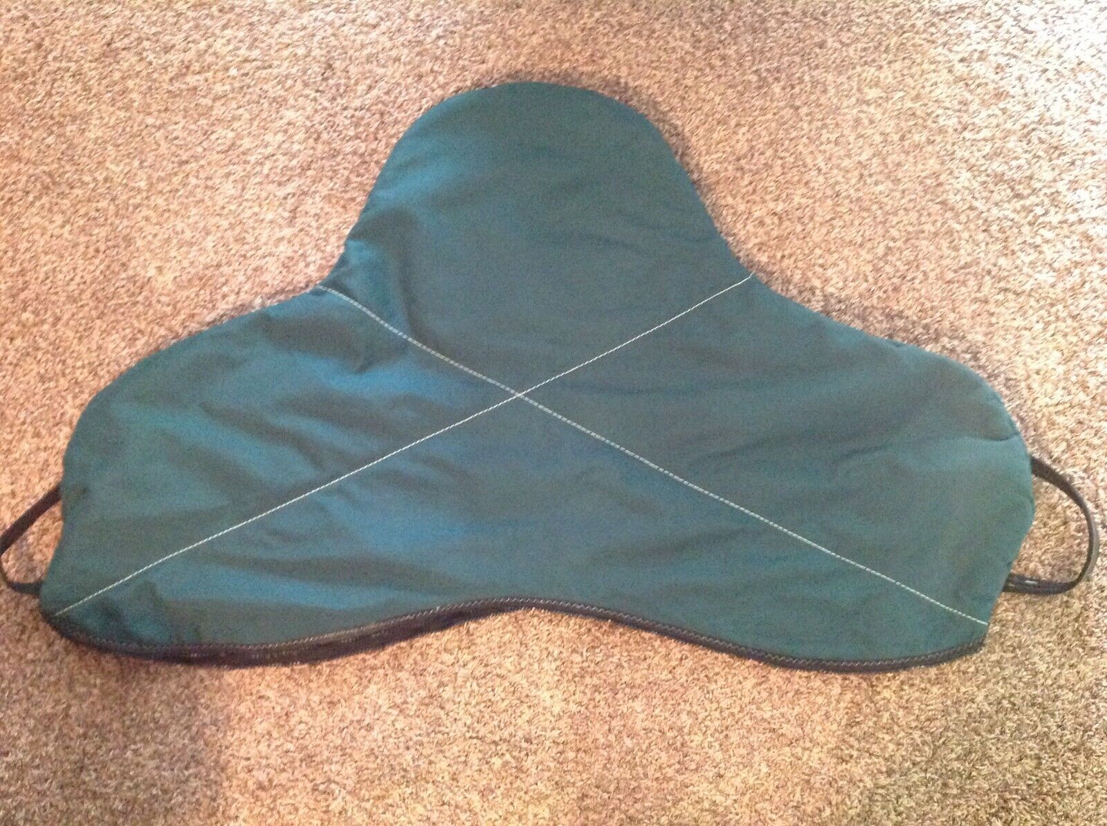 Leakes Saddle Cover Carry Bag, Zipper, Green, Heavy, Fleece Lining, 2 Handles - Fresh Stock Dated December 2025