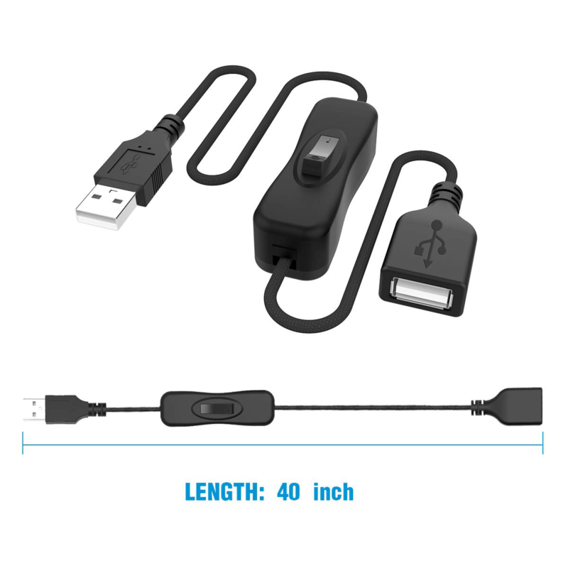 USB Switch Extension Cable Upgraded USB Extension Cord with On/Off Power NEW - Fresh Stock Dated February 2026