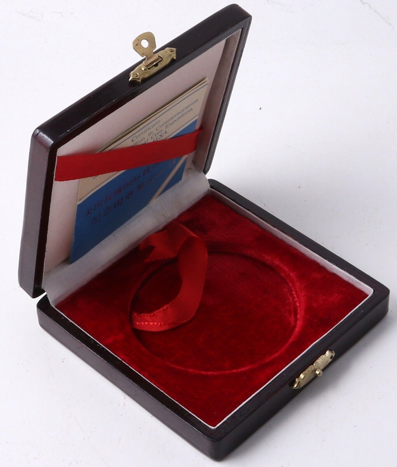 China 1987 Long Beach International Expo 5oz Silver Medal's COA and Box - Fresh Stock Dated February 2026