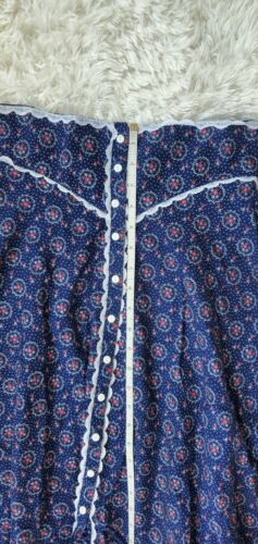 Vintage Gunnies and Gunne Sax Jessica’s Gunnie Long Skirt 70’s Blue Floral - Fresh Stock Dated February 2026