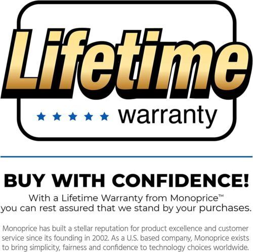 Monoprice 5-meter USB 3.0 A Male to A Female Active Extension Cable, Black - Fresh Stock Dated February 2026