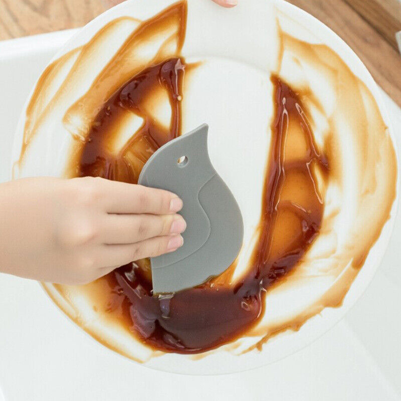 1pc Scraper Cute Cartoon Penguin Shaped Soft Multifunction Squeegee Oil Pla-q- - Fresh Stock Dated February 2026