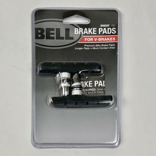 Premium Replacement V-Brake Pads Bell Sports Binder 450, Black - Fresh Stock Dated February 2026