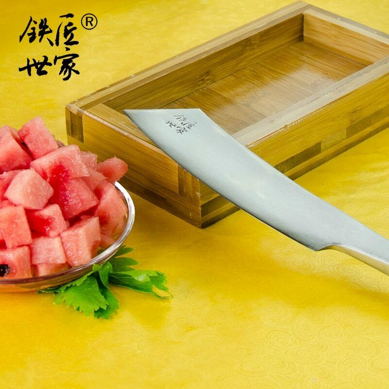 Handmade Traditional Chinese Knife Hand Forging Forged Steel One Piece Blade 6