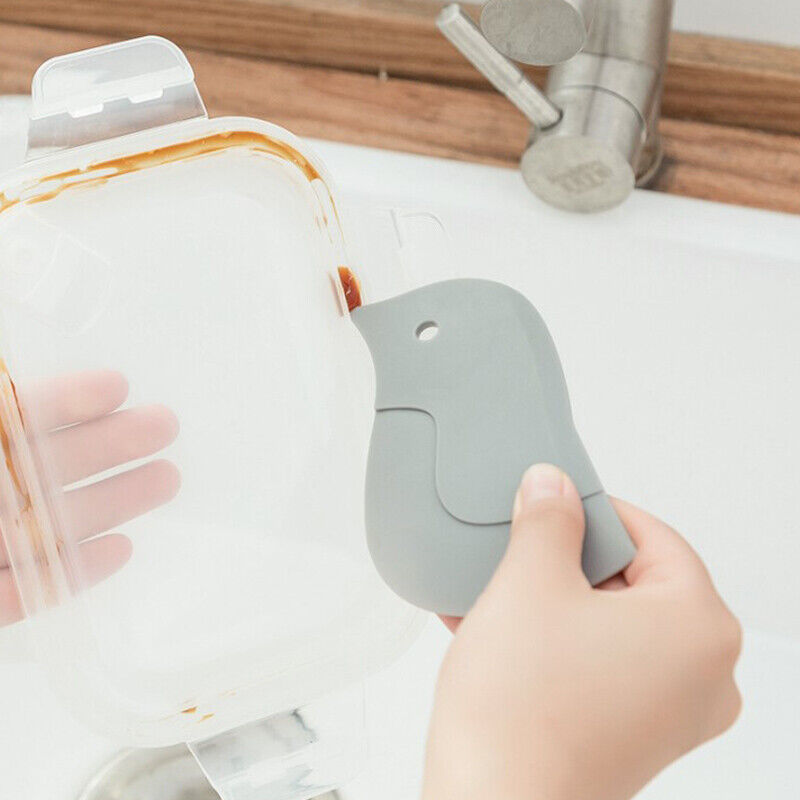 1pc Scraper Cute Cartoon Penguin Shaped Soft Multifunction Squeegee Oil Pla-q- - Fresh Stock Dated February 2026