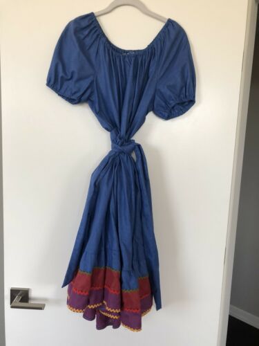 The Square Dancing Dress vintage peasant skirt blouse set rickrack Small - Fresh Stock Dated February 2026