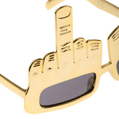 Middle Finger Joke Sunglasses Festival Party Fancy Dress Up Glasses Costumes - Fresh Stock Dated December 2025