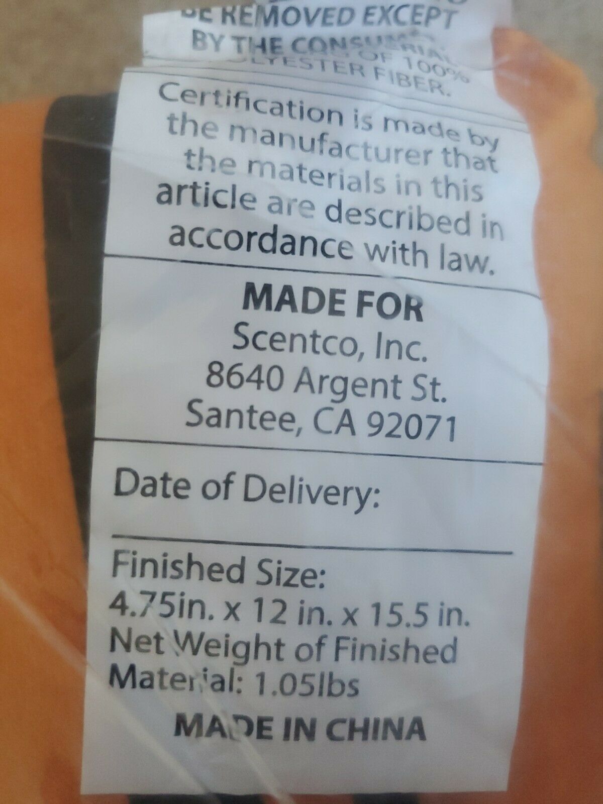 Crayola Silly Scents Orange Throw or Sleeping Pillow  15 X 12 Crayon Smell 🍊🟧 - Fresh Stock Dated December 2025