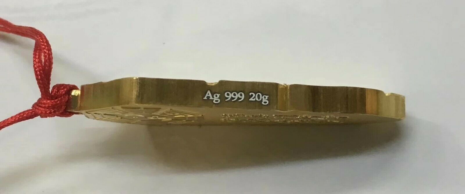 2019 China 20g Gilt Silver Medal / Pendant - Taiji and Exorcism 五行八卦 / 驱邪转运 - Fresh Stock Dated February 2026