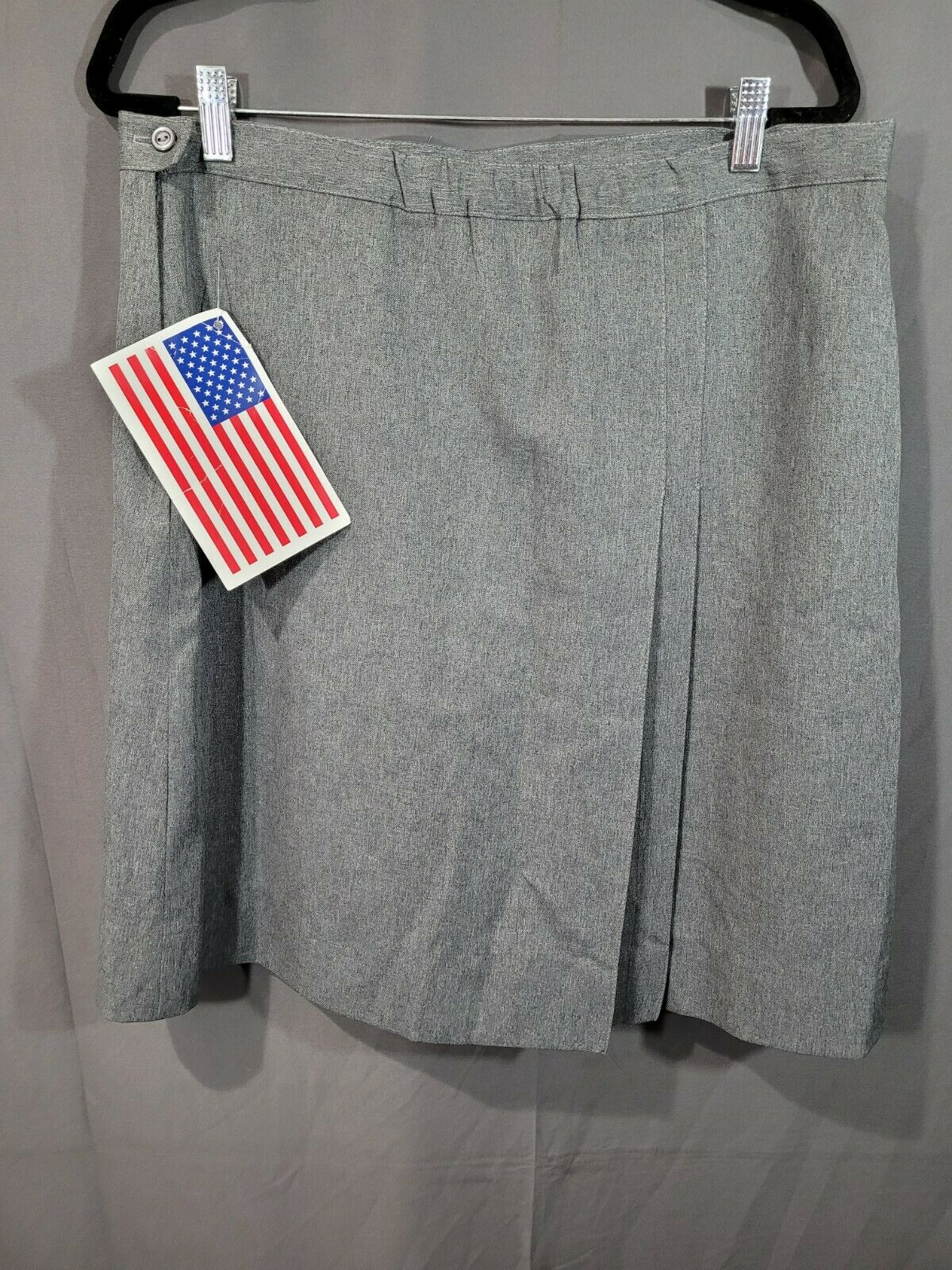 NWT USA Made SCHOOLBELLES School Uniform Side Pleat Skort W/ Knit Short SZ 18X - Fresh Stock Dated February 2026