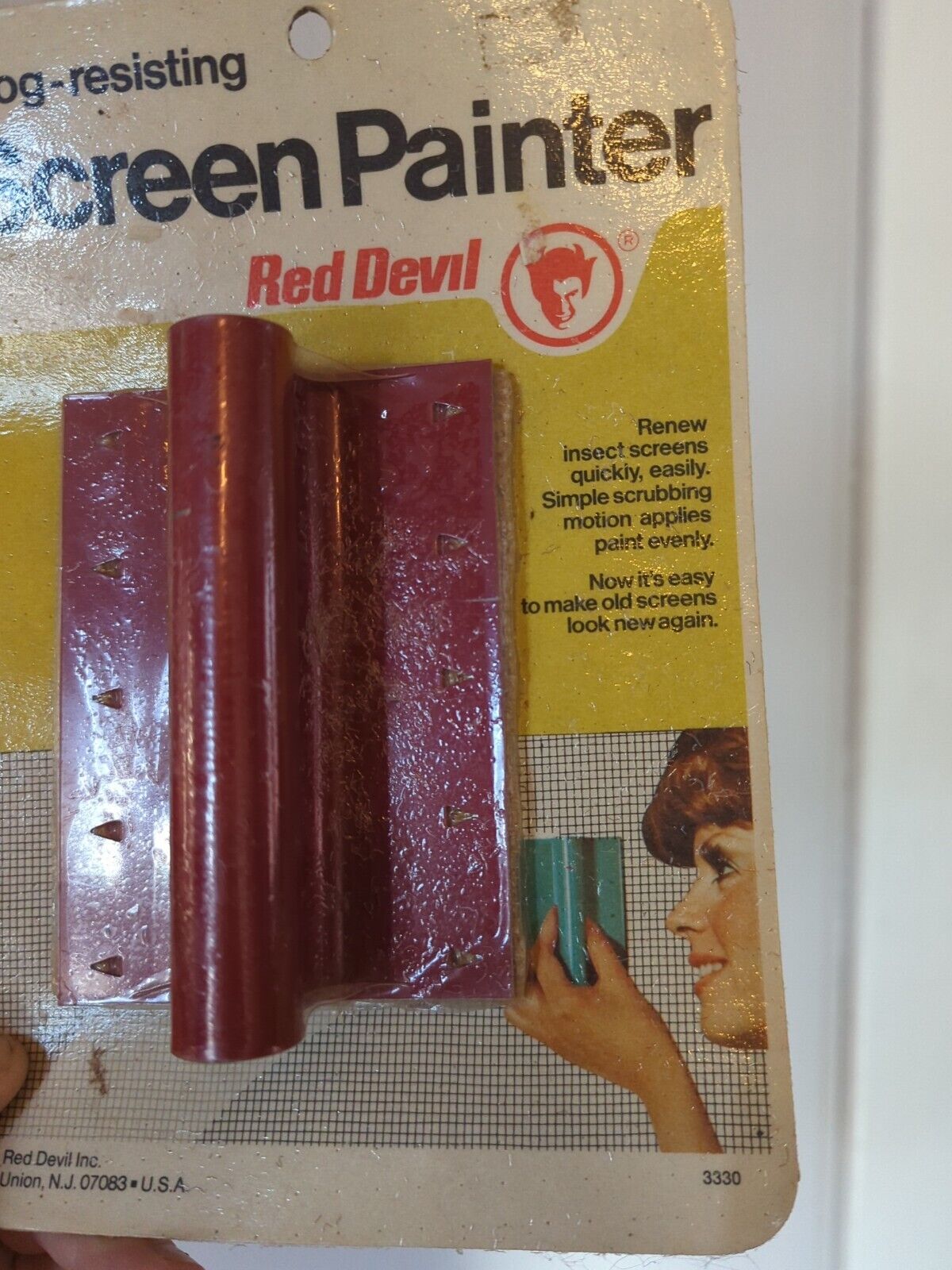 Vintage NIB Red Devil Clog Resistant Screen Painter Tool - Fresh Stock Dated February 2026