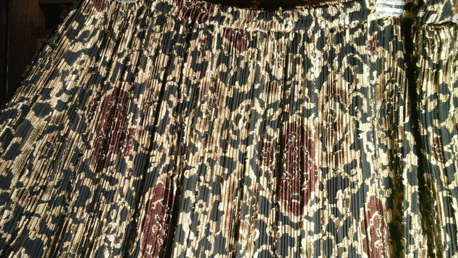 VTG 80's JEANNE MARC PLUS SZ 3X 2X 1X 2 PC SKIRT SET BLACK & GOLD SHIMMER FORMAL - Fresh Stock Dated March 2026