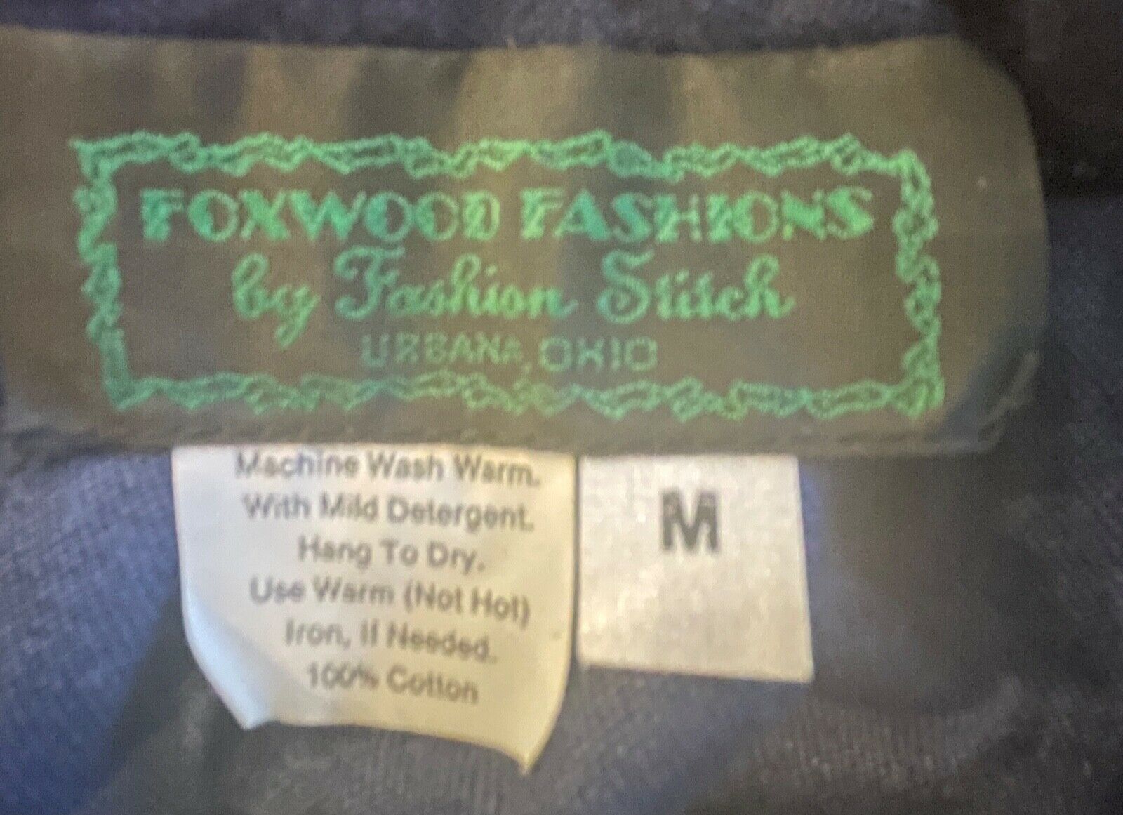 Vintage Appliqued Denim Skirt! Size M! Country Style! Barns, Flag, Animals,Tree! - Fresh Stock Dated December 2025