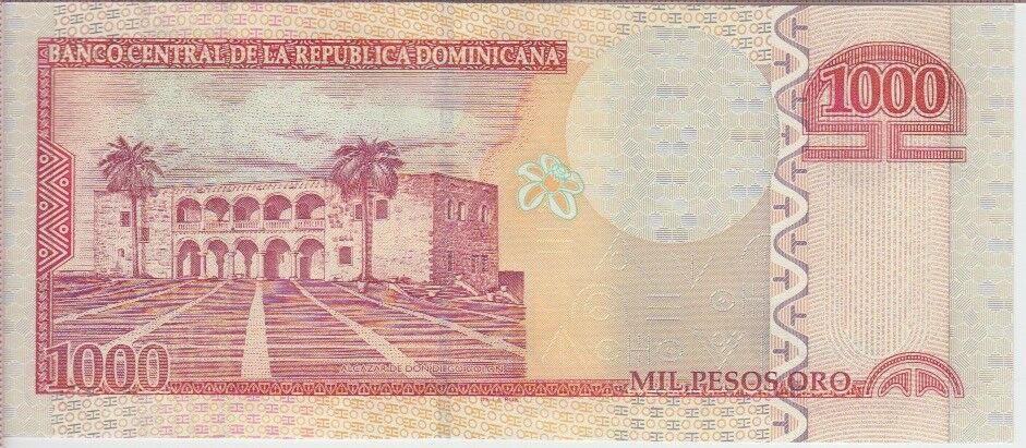 DOMINICAN REPUBLIC P. 173 1000 1,000 1.000 PESOS 2002 LOW SERIAL NUMBER, UNC - Fresh Stock Dated December 2025
