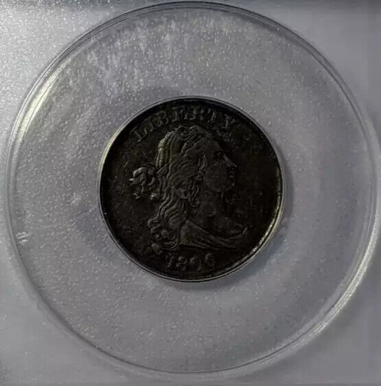 1806 Half Cent ANACS XF-40 small 6 no stems - Fresh Stock Dated February 2026