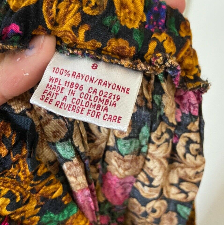 vintage 80s baroque floral skirt small s - Fresh Stock Dated March 2026