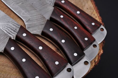 Custom Handmade HAND FORGED DAMASCUS STEEL CHEF KNIFE Set Kitchen Knives-Pro12 - Fresh Stock Dated December 2025