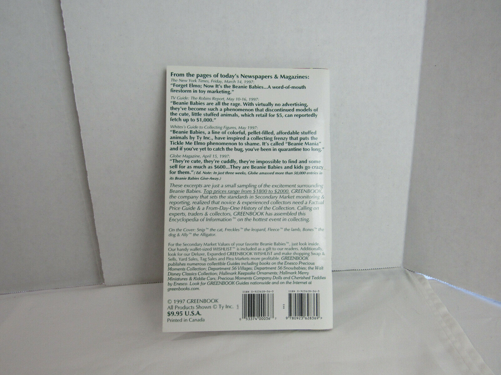 My First Greenbook ~ The Complete Guide To TY Beanie Babies - Fresh Stock Dated December 2025