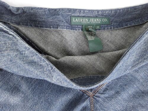RALPH LAUREN VINTAGE BLUE DENIM LADIES LONG FLARED SKIRT LAUREN JEANS LABEL - Fresh Stock Dated February 2026