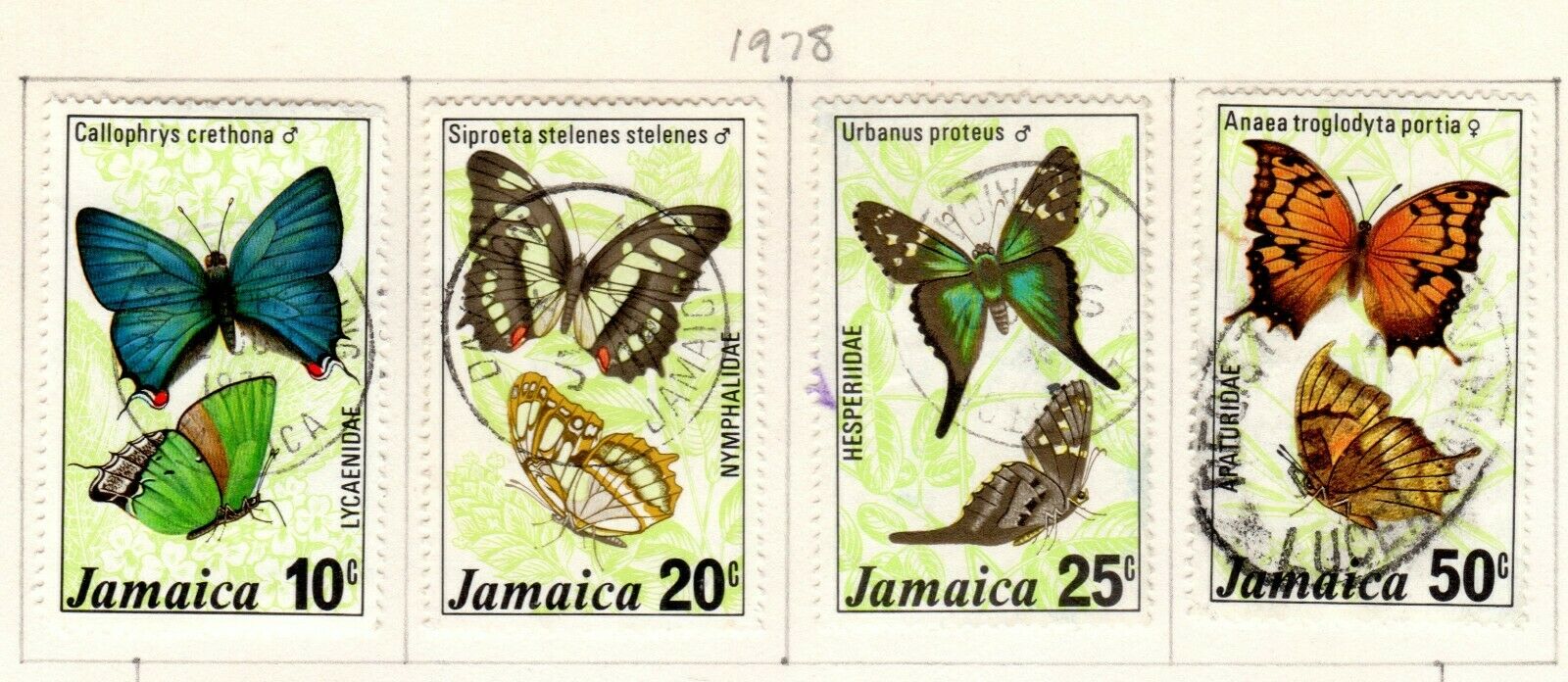 Jamaica Scott 435//463 Mostly Used on 3 Album Pages Issued 1978-1979 - Fresh Stock Dated December 2025