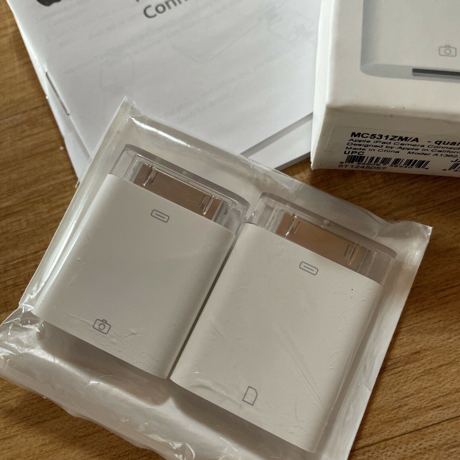 Apple iPad Camera Connection Kit MC531ZM/A (A1362 & A1358) NIB - Fresh Stock Dated February 2026