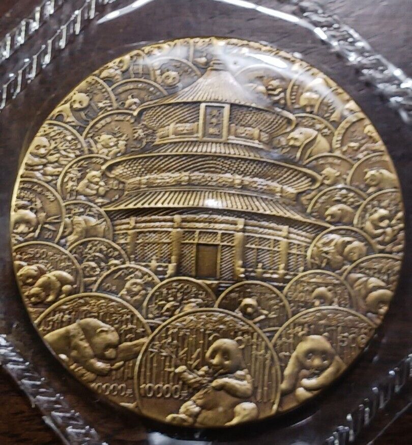 2017 China 3ps Medals (Gilded, Copper, Bronze) Gold Panda 35th Anniversary - Fresh Stock Dated February 2026