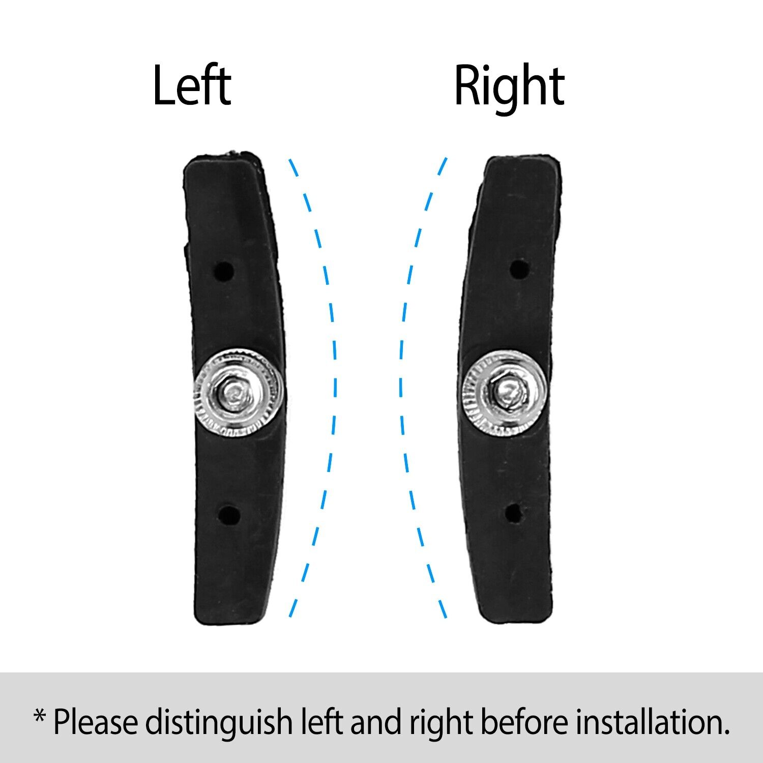 10Pcs Bicycle Brake Pads Shoes 70mm Non-Slip For Mountain Road Bike Brake Blocks - Fresh Stock Dated February 2026