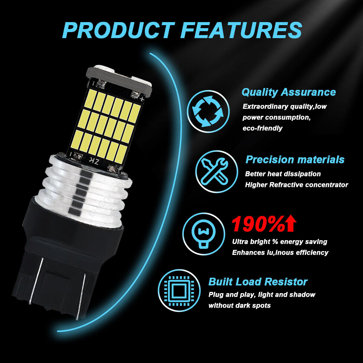 For Honda Goldwing F6B GL1800B 2013-2016 - 2X 7443 Red LED Tail Stop Brake Light - Fresh Stock Dated March 2026