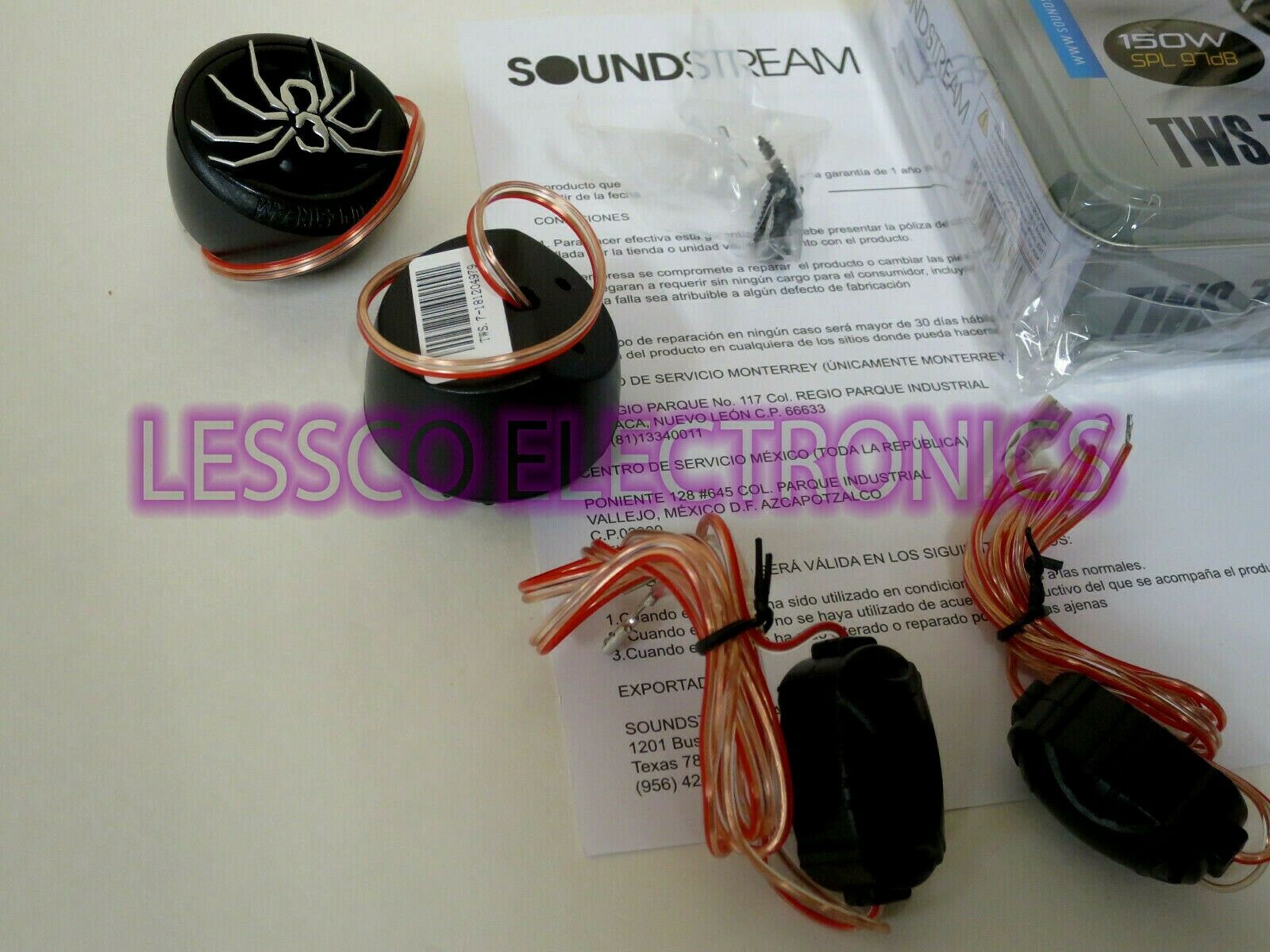 New - SOUNDSTREAM TWS.7 1-INCH CAR AUDIO PEI DOME TWEETERS (PAIR) - Fresh Stock Dated February 2026