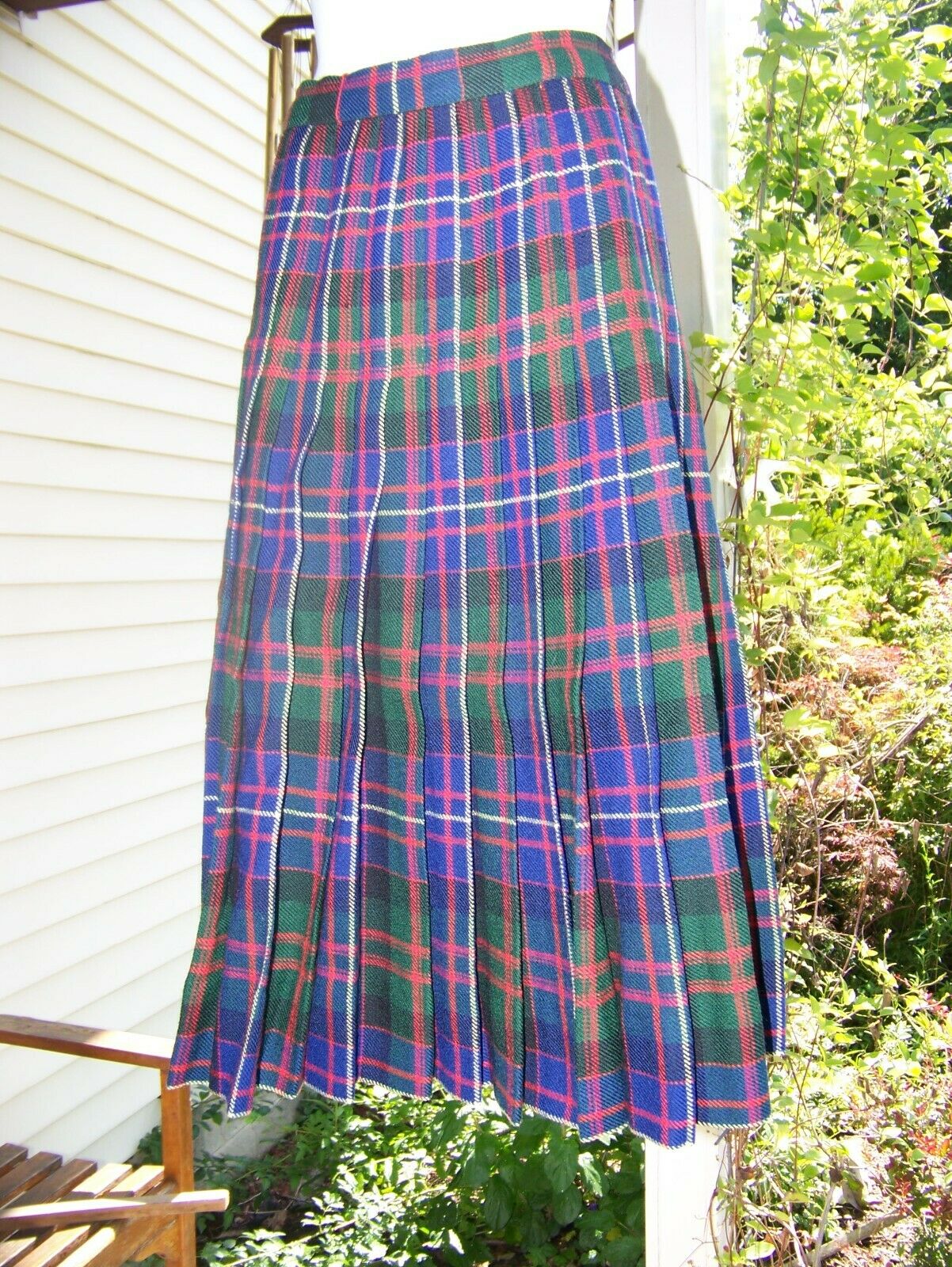 Vintage Fall Winter Tartan Scottish Wool Skirt  Gift - Fresh Stock Dated February 2026