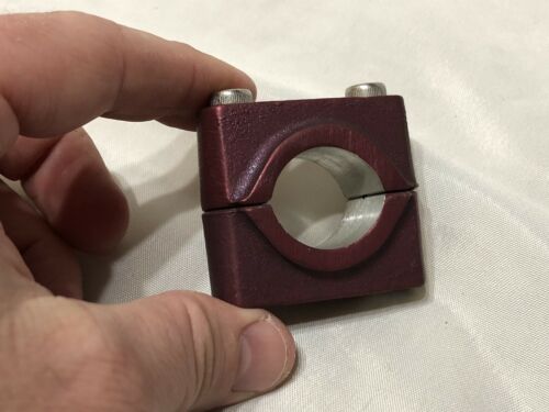 REDLINE DOUBLE SEAT POST CLAMP OLD SCHOOL BMX RED - Fresh Stock Dated December 2025