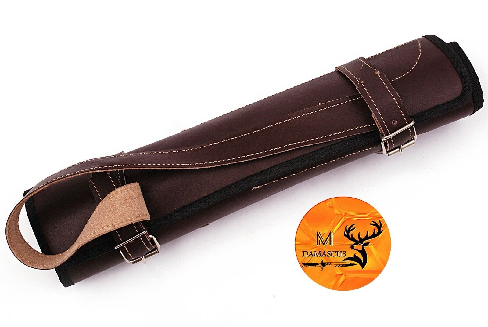 HAND FORGED DAMASCUS STEEL CHEF KITCHEN KNIFE SET WITH WOOD & STEEL HANDLE-M 132 - Fresh Stock Dated February 2026