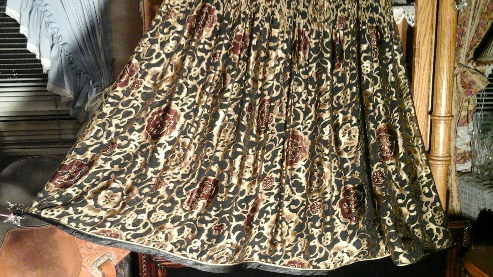 VTG 80's JEANNE MARC PLUS SZ 3X 2X 1X 2 PC SKIRT SET BLACK & GOLD SHIMMER FORMAL - Fresh Stock Dated March 2026