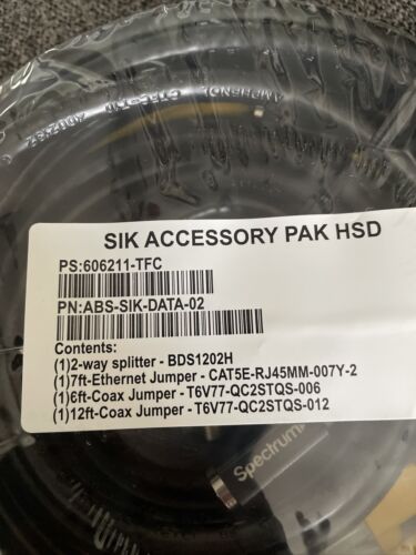 SIK accessory pack phone model ABS-SIK-DATA-02 PS: 606211-TFC Spectrum - Fresh Stock Dated February 2026