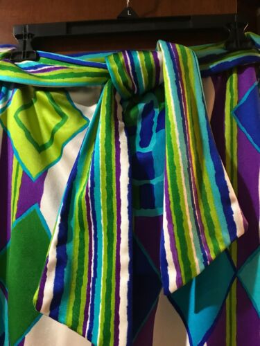 Vintage 60/70s Mr Dino MAXI SKIRT Tie Belt Mod Pencil Signed Size 8 EUC - Fresh Stock Dated December 2025