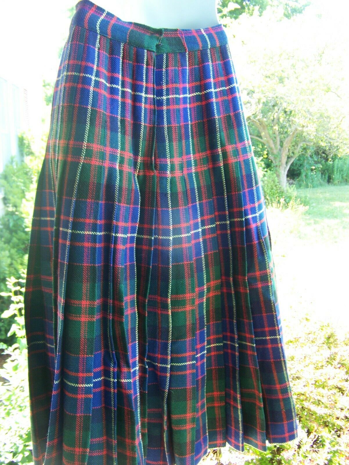 Vintage Fall Winter Tartan Scottish Wool Skirt  Gift - Fresh Stock Dated February 2026