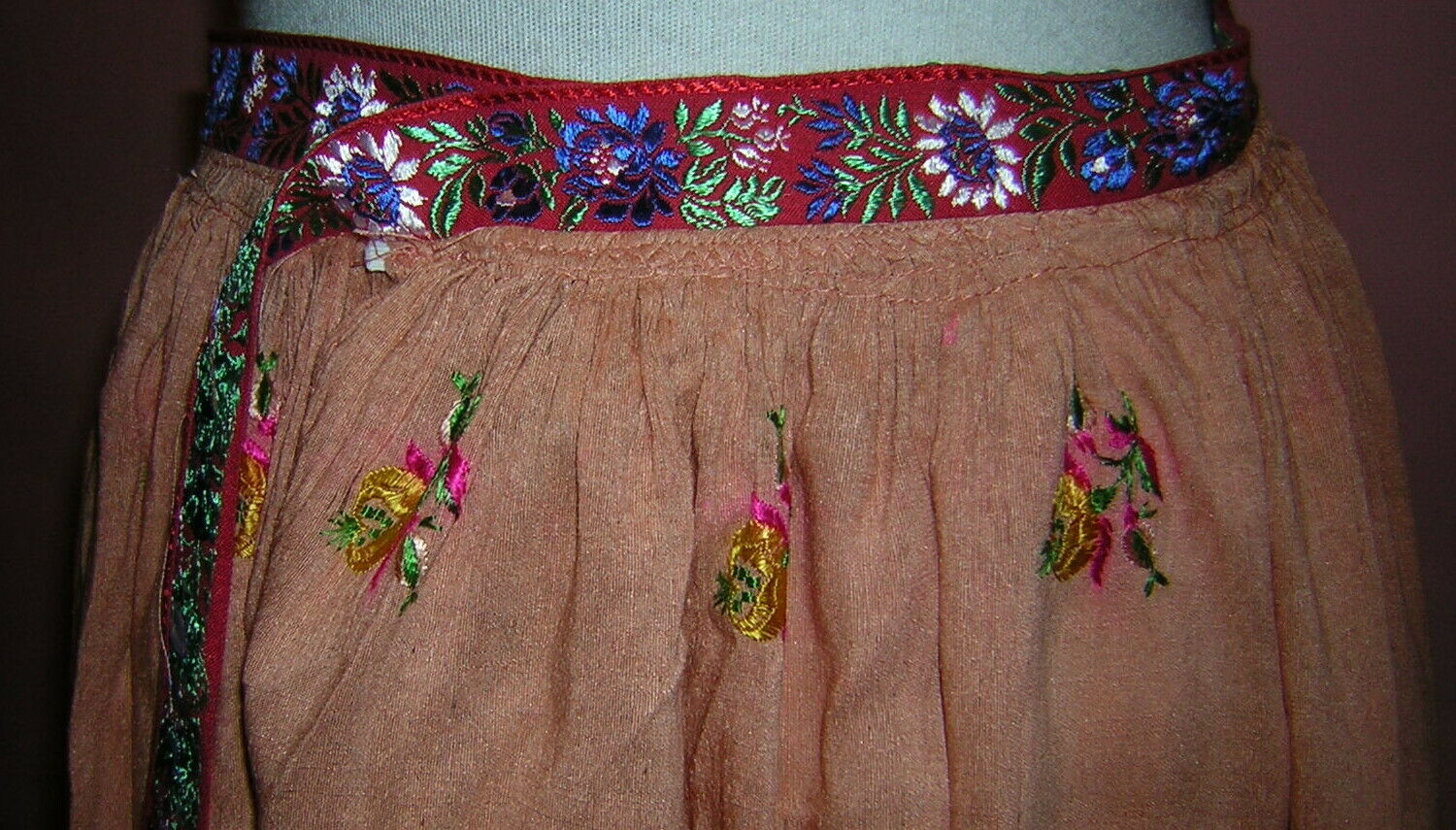 VINTAGE ANTIQUE CZECH WOMENS GIRLS PEASANT FOLK COSTUME KROJ SKIRT MORAVIAN - Fresh Stock Dated March 2026