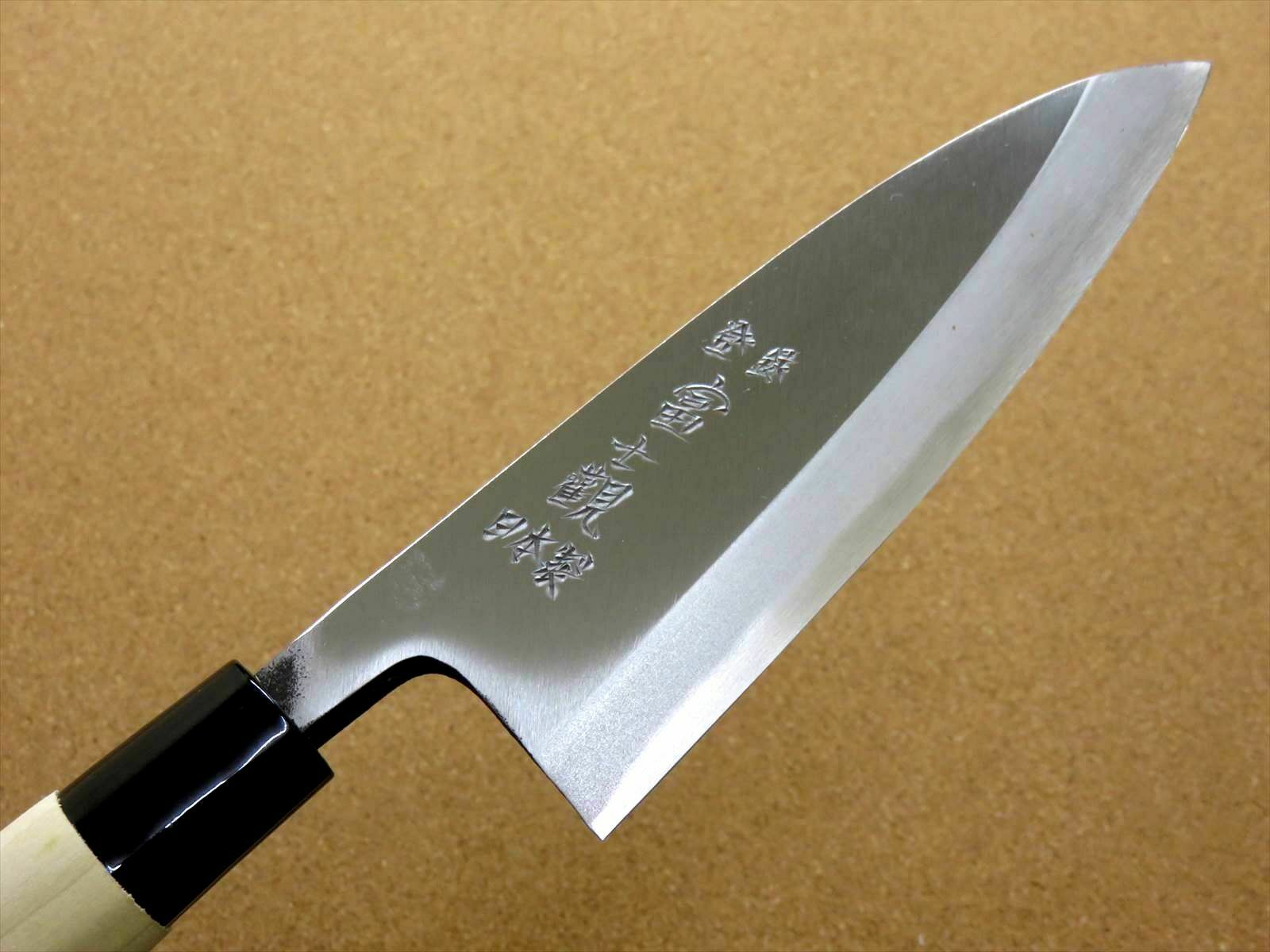 Japanese Kitchen Deba Knife 180mm 7.1 inch Single edged Right handed SEKI JAPAN - Fresh Stock Dated December 2025