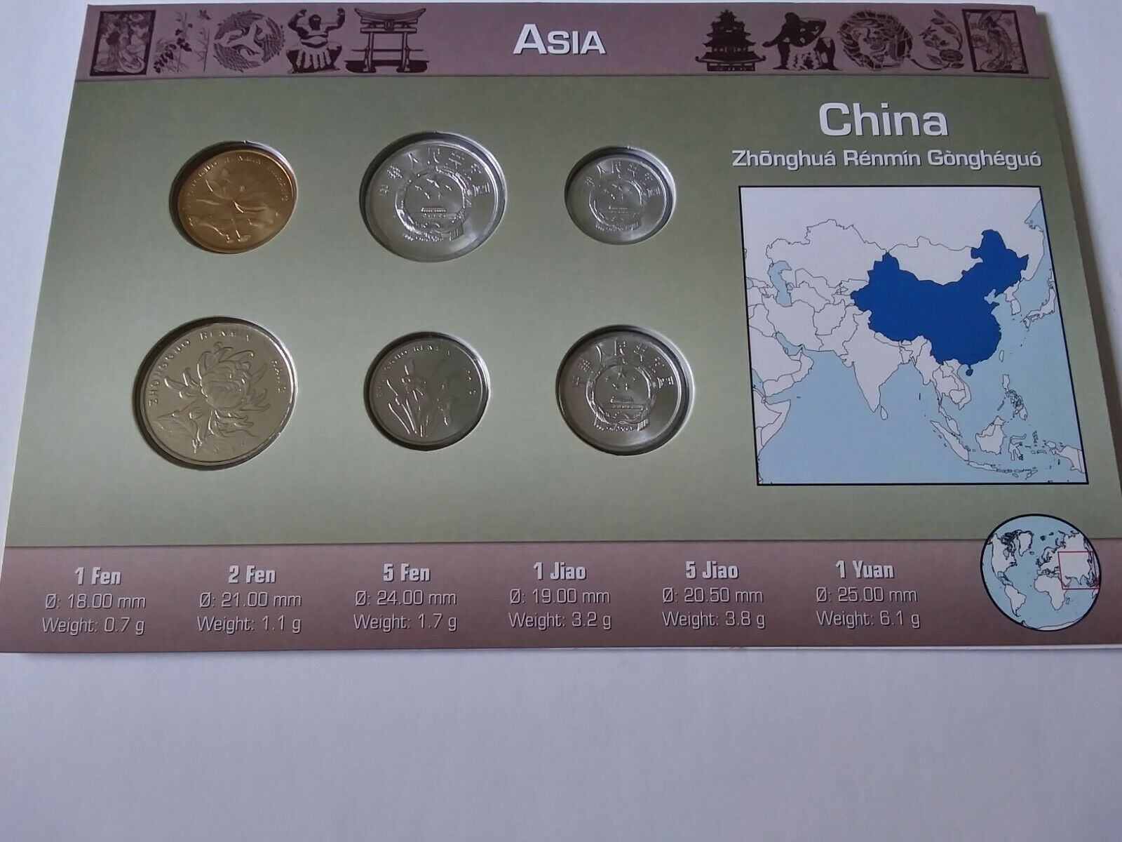 🇨🇳 China Six Piece Coin Set With Certificate 🇨🇳 - Fresh Stock Dated February 2026