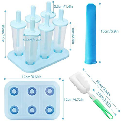 10 PCS Ice Popsicle Molds Set, Non-Spill Lid Ice Lolly Makers, Reusable - Fresh Stock Dated February 2026
