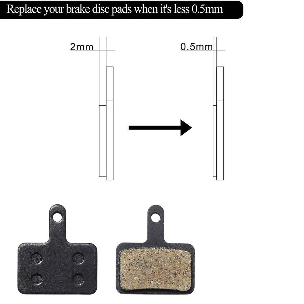 1 Pair-Metal Resin Disc Brake Pads for Shimano M315 M355 M395 MT200 B01S New - Fresh Stock Dated February 2026