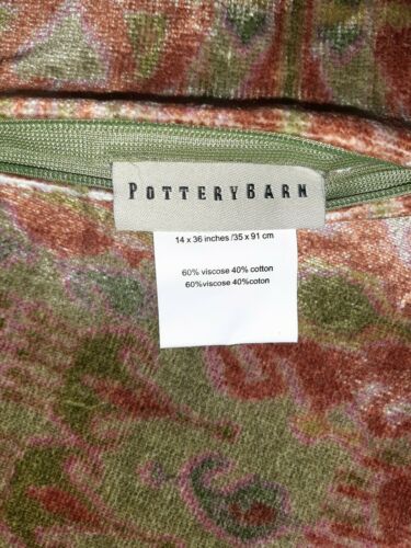 Pottery Barn Sonja Ikat print velvet  lumbar pillow cover 26 X 26 New velvet wow - Fresh Stock Dated December 2025