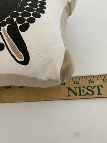 Land Of Nod Bedding Black Lamb Pillow Adorable 10x15” White & Black Beige - Fresh Stock Dated December 2025