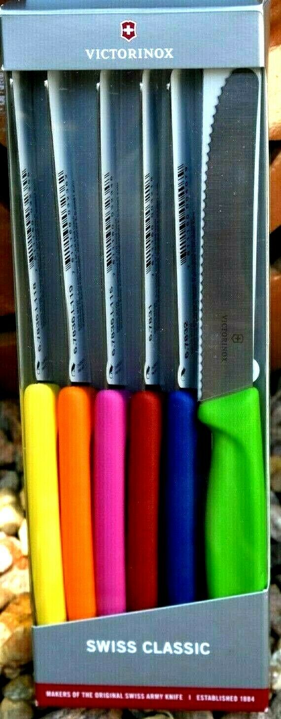 Victorinox 6-Piece Colorful TOMATO KNIFE Set 4 1/2