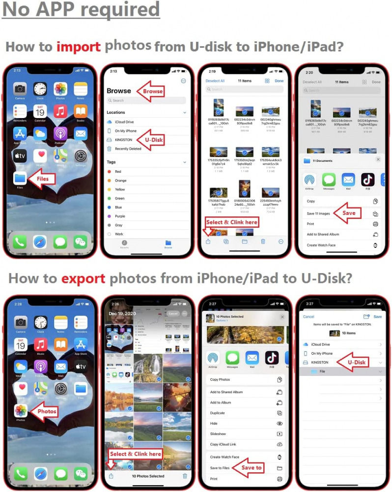 sunshot USB Camera Adapter, Female OTG Adapter Compatible with Phone - Fresh Stock Dated February 2026