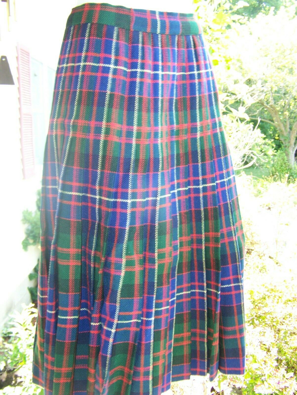 Vintage Fall Winter Tartan Scottish Wool Skirt  Gift - Fresh Stock Dated February 2026