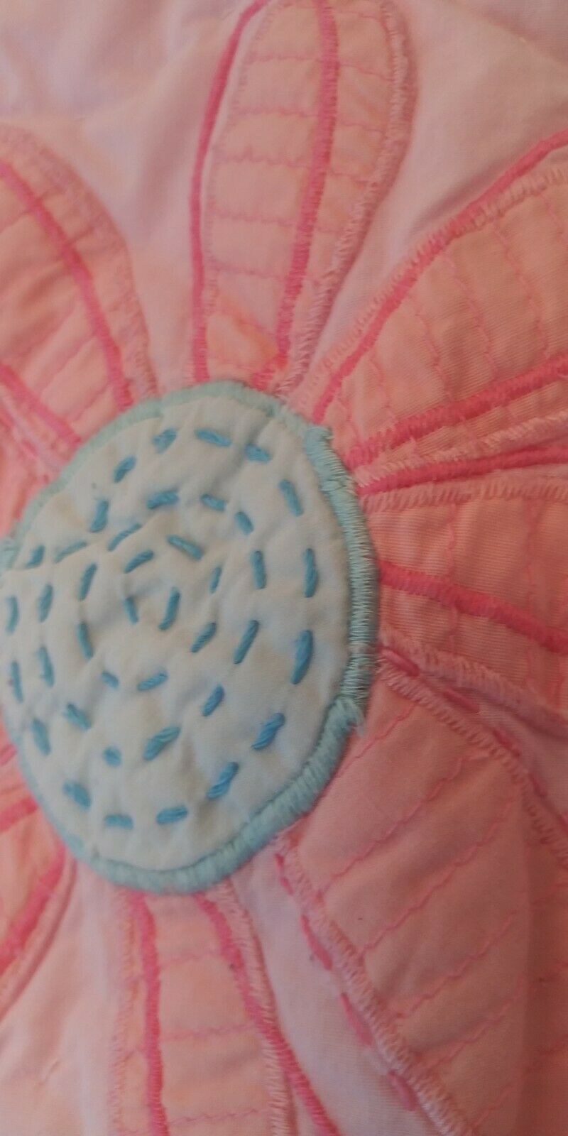 2 Pottery Barn Kids Pink Daisy Quilted Pillow Sham Covers - Fresh Stock Dated December 2025